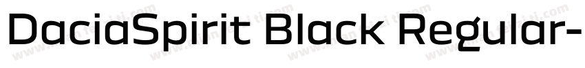 DaciaSpirit Black Regular字体转换